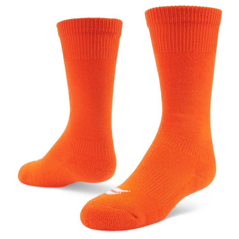 Sof Sole Baseball/Softball Over-the-Calf Team Athletic Performance Socks (2 Pair), Small, Orange - Image 1